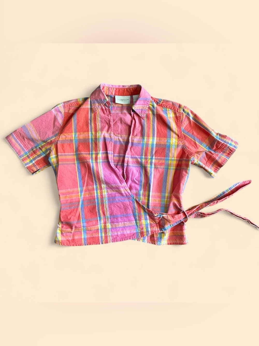 Vintage Y2K Liz Claiborne wrap top